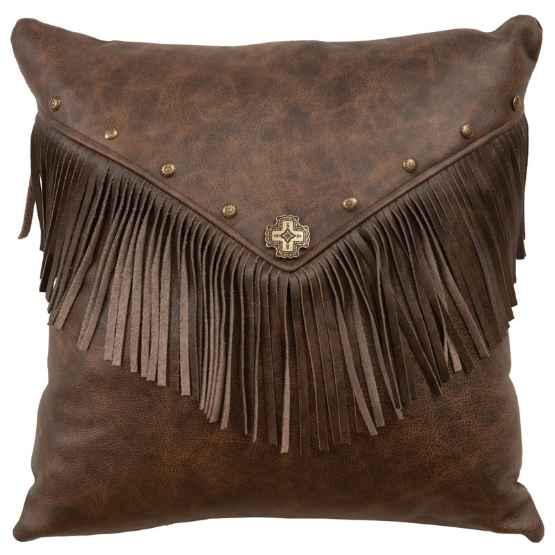 Alamosa Leather Pillow 16x16