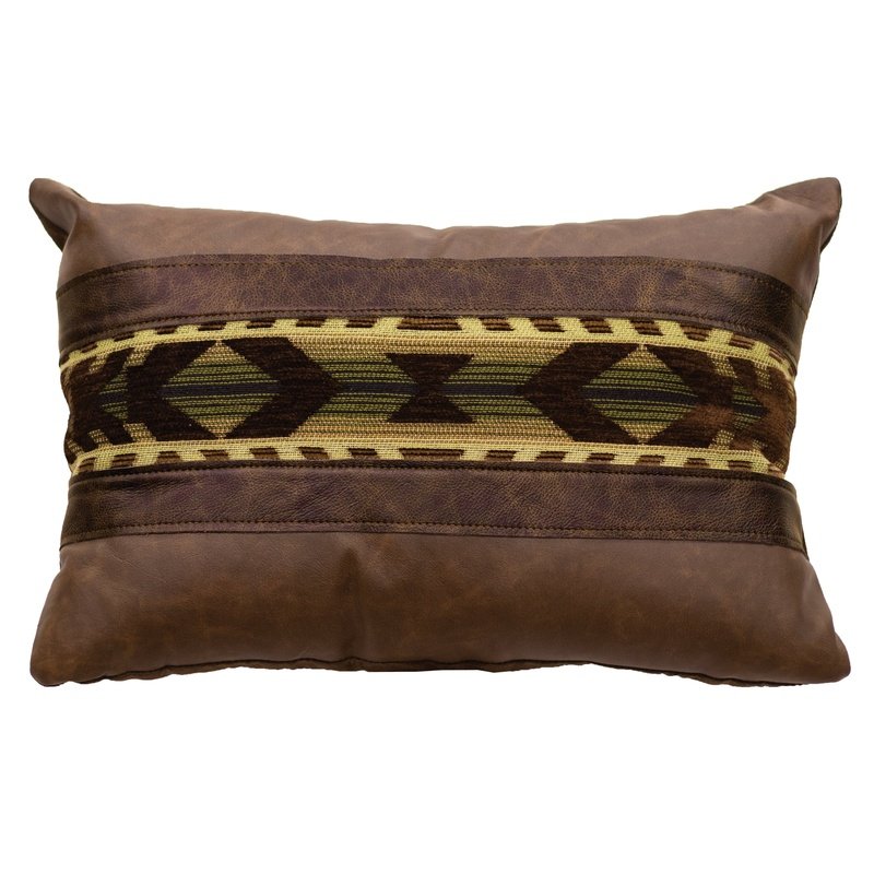 Stampede Leather Pillow (12"x18")