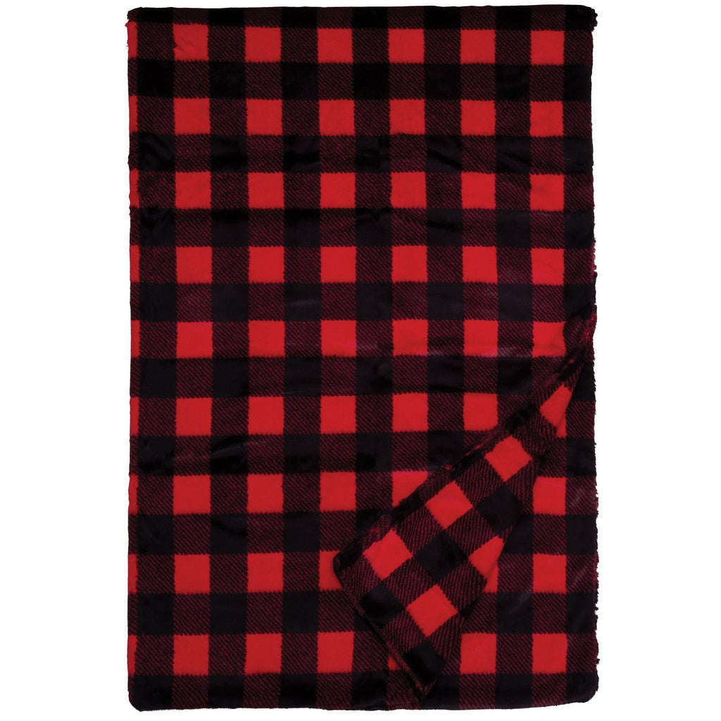 Checkers Scarlet Throw