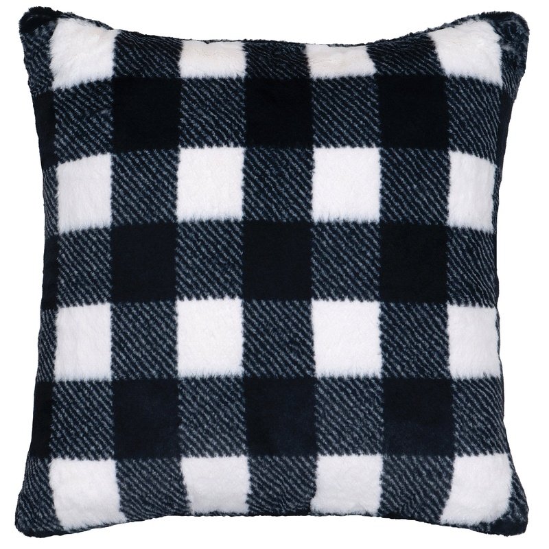 Checkers Snow Pillow - 18x18