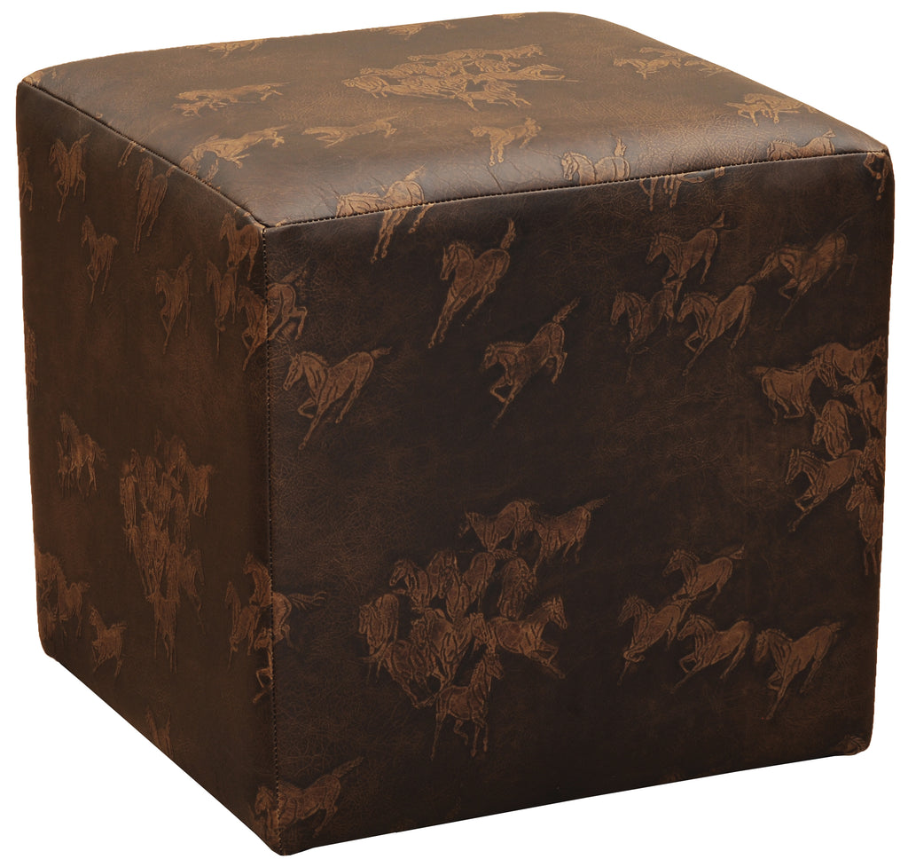 Upholstered Cube by Wooded River