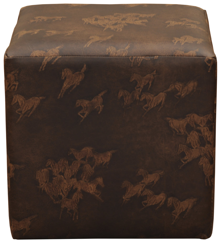 Upholstered Cube by Wooded River