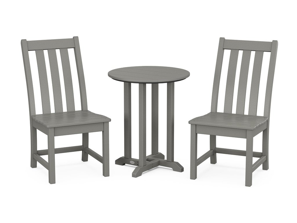 Vineyard Side Chair 3-Piece Round Dining Set Photo