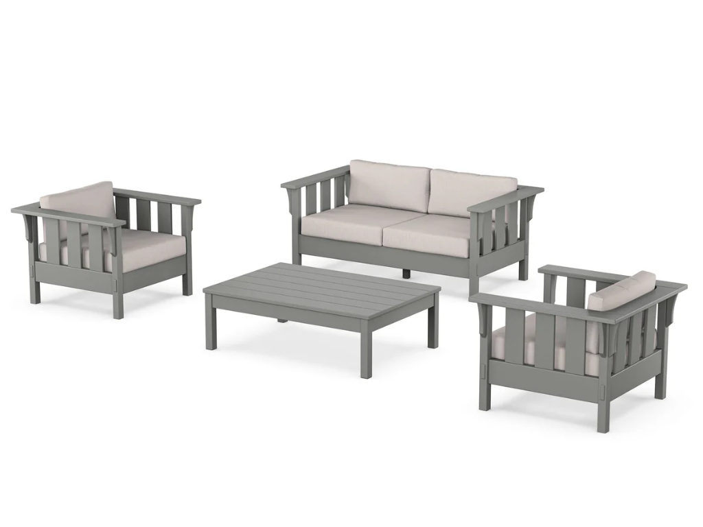Acadia 4-Piece Deep Seating Set with Loveseat Retreat Home Furniture