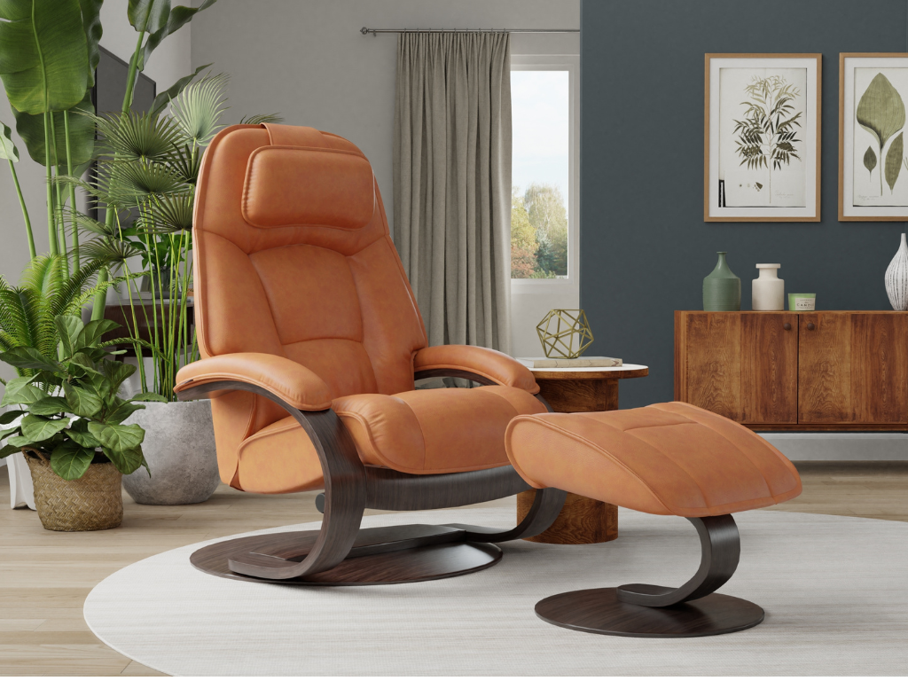 Admiral C Recliner with Footstool | Customize It - Retreat Home Furniture