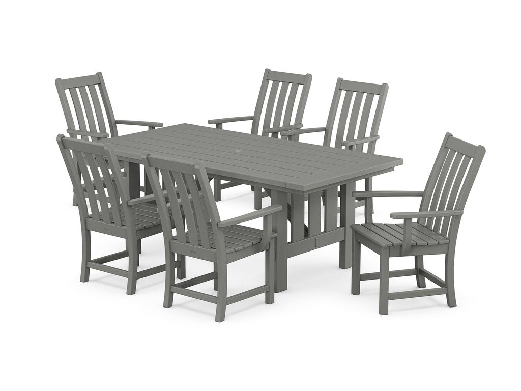 Vineyard Arm Chair 7-Piece Mission Dining Set Photo