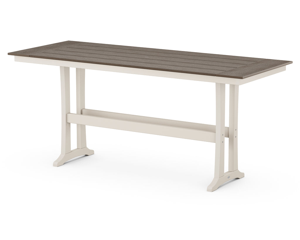 Farmhouse Trestle 38” x 96” Bar Table | Select Accents Retreat Home Furniture