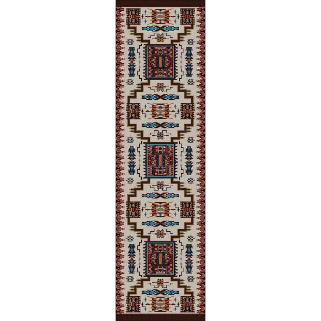 Chasing The Storm - Rust-CabinRugs Southwestern Rugs Wildlife Rugs Lodge Rugs Aztec RugsSouthwest Rugs