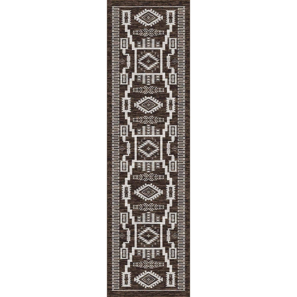Cloud Stories - Chocolate-CabinRugs Southwestern Rugs Wildlife Rugs Lodge Rugs Aztec RugsSouthwest Rugs