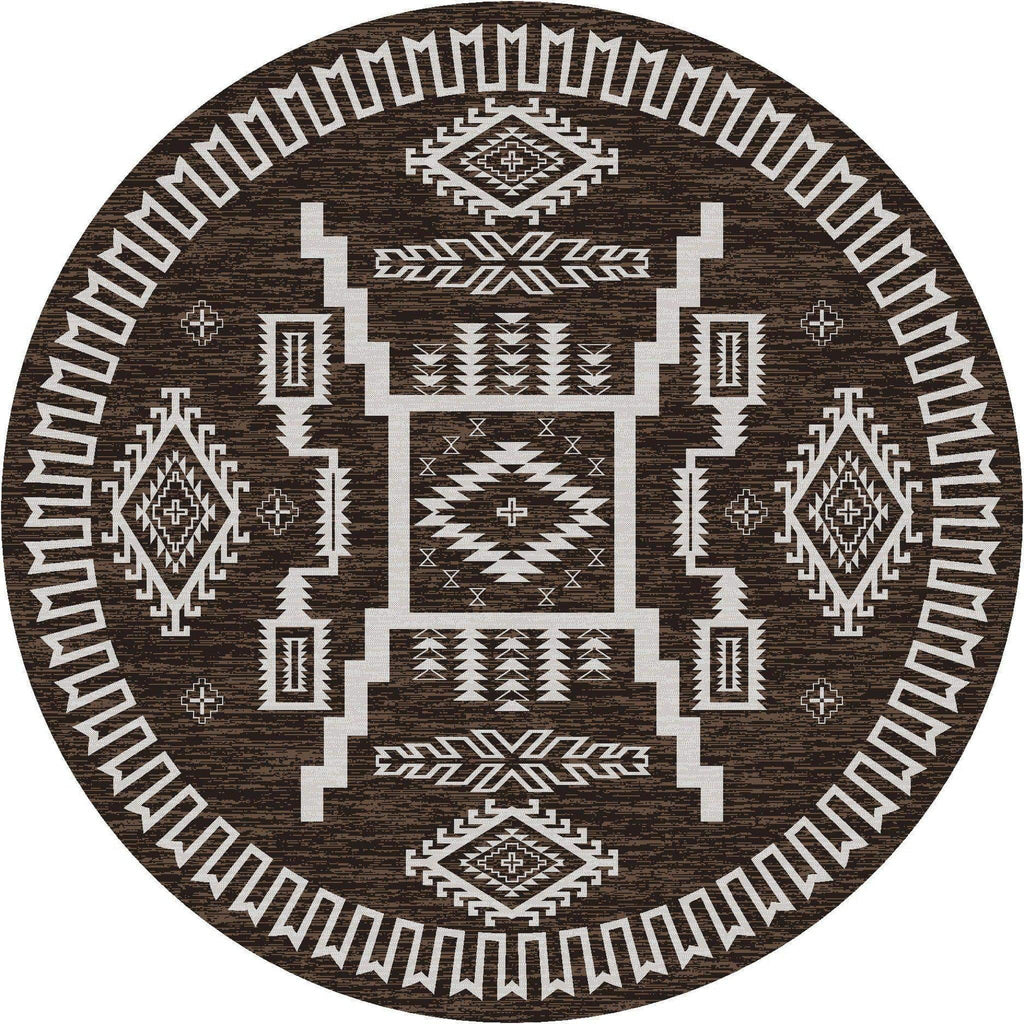 Cloud Stories - Chocolate-CabinRugs Southwestern Rugs Wildlife Rugs Lodge Rugs Aztec RugsSouthwest Rugs