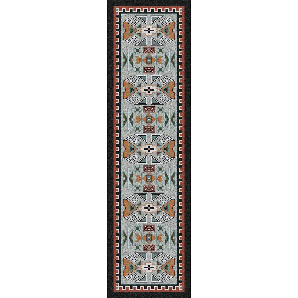 Desert Rams OKA - Rust-CabinRugs Southwestern Rugs Wildlife Rugs Lodge Rugs Aztec RugsSouthwest Rugs