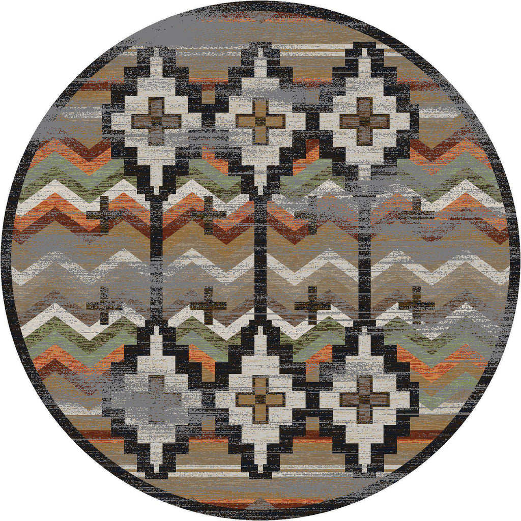 Desierto - Distressed Harvest-CabinRugs Southwestern Rugs Wildlife Rugs Lodge Rugs Aztec RugsSouthwest Rugs