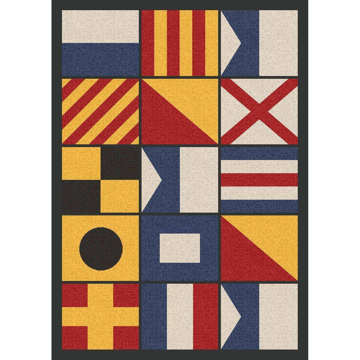 Rectangular Rug Emblem American Dakota Rugs – Emblems - Multi