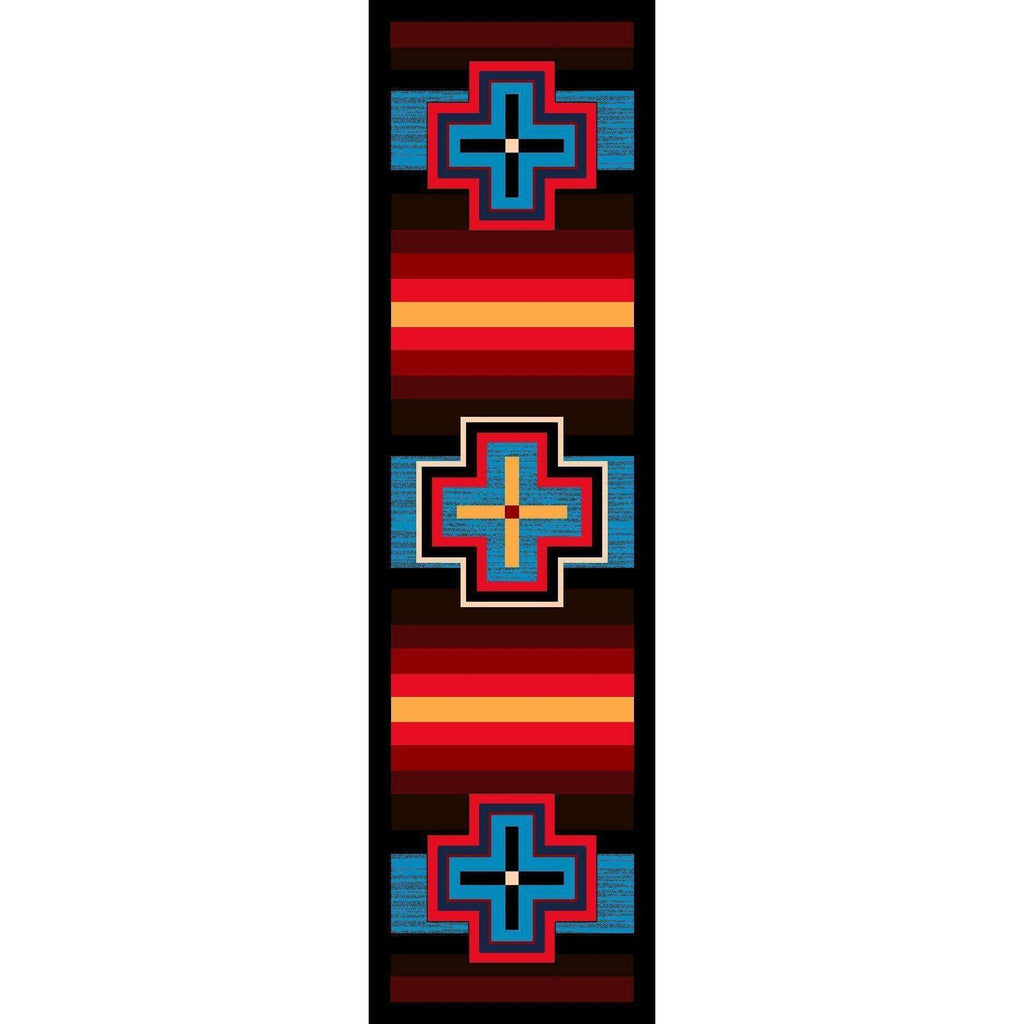 Hunter - Bright-CabinRugs Southwestern Rugs Wildlife Rugs Lodge Rugs Aztec RugsSouthwest Rugs