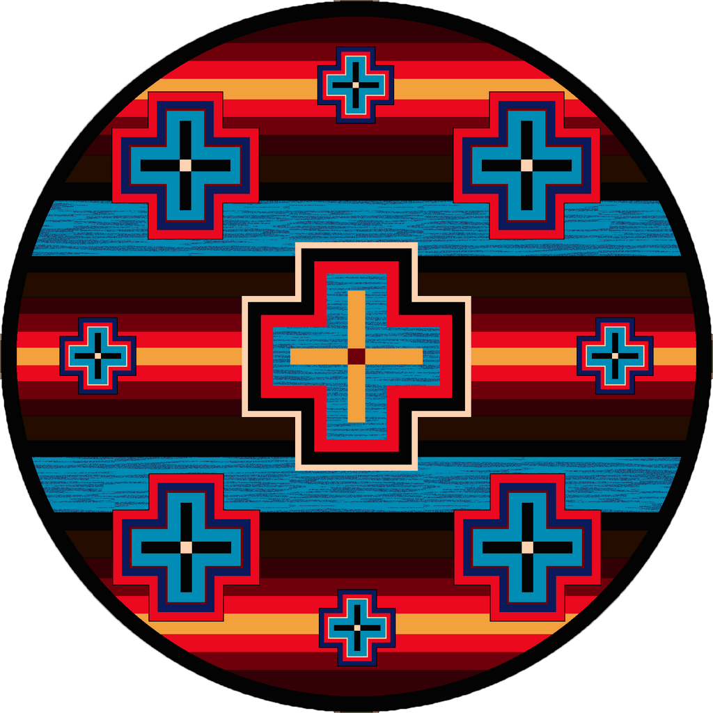 Hunter - Bright-CabinRugs Southwestern Rugs Wildlife Rugs Lodge Rugs Aztec RugsSouthwest Rugs