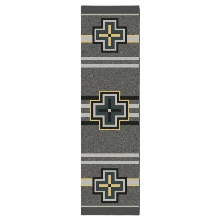Hunter - Gray-CabinRugs Southwestern Rugs Wildlife Rugs Lodge Rugs Aztec RugsSouthwest Rugs