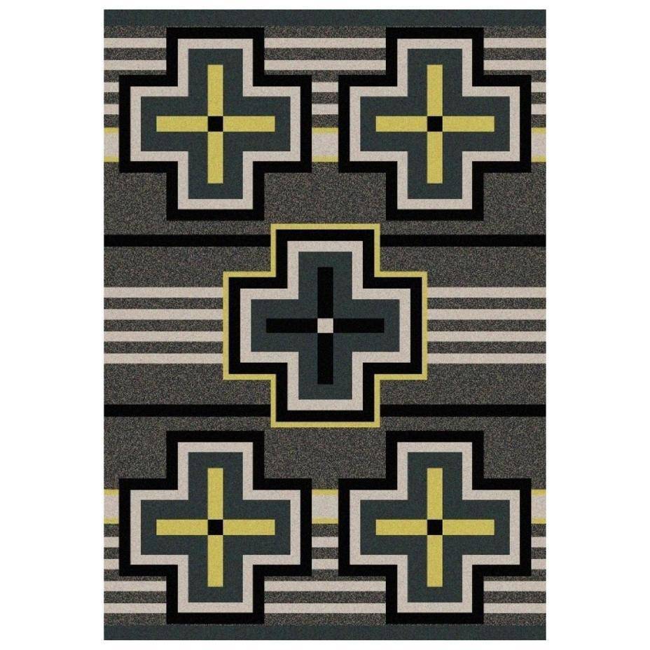 Hunter - Gray-CabinRugs Southwestern Rugs Wildlife Rugs Lodge Rugs Aztec RugsSouthwest Rugs