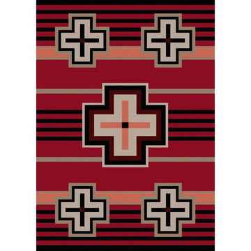 Hunter - Red-CabinRugs Southwestern Rugs Wildlife Rugs Lodge Rugs Aztec RugsSouthwest Rugs