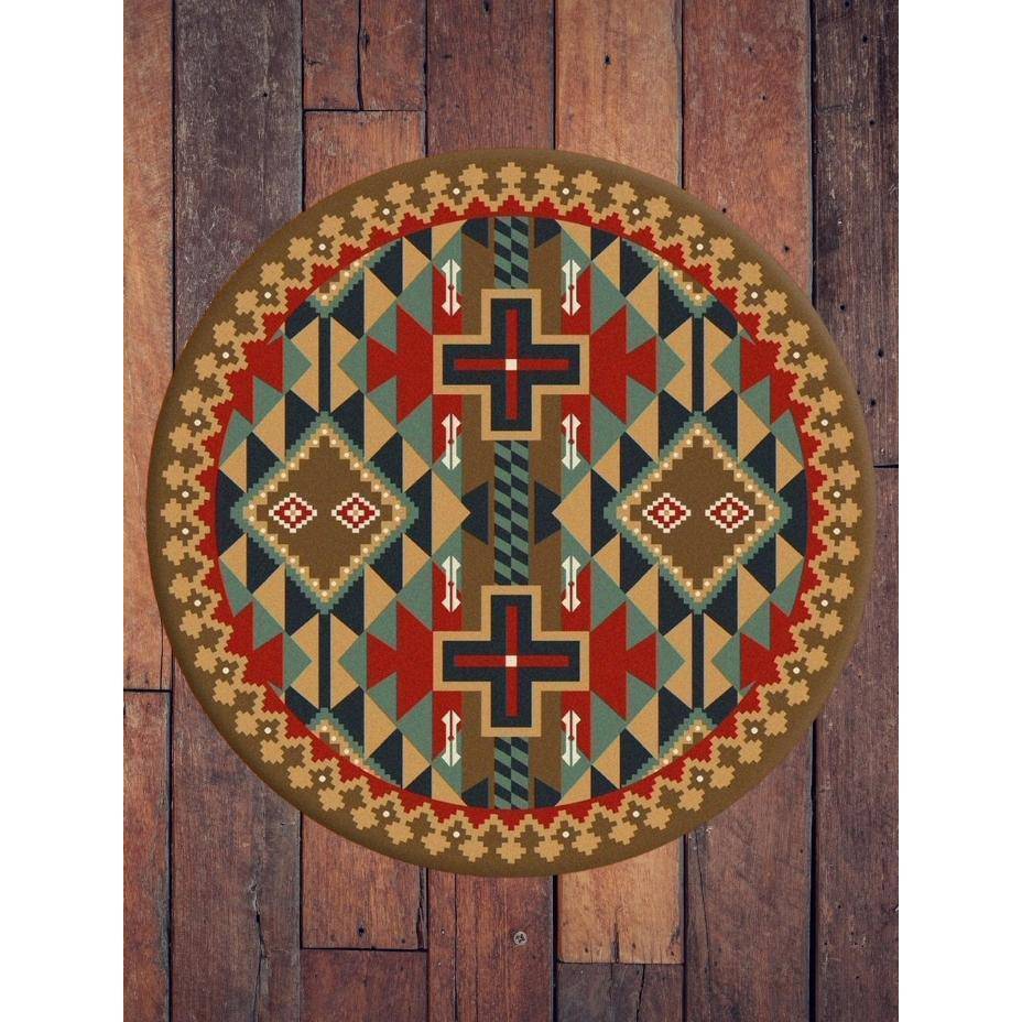 Keep It In The Tribe-CabinRugs Southwestern Rugs Wildlife Rugs Lodge Rugs Aztec RugsSouthwest Rugs