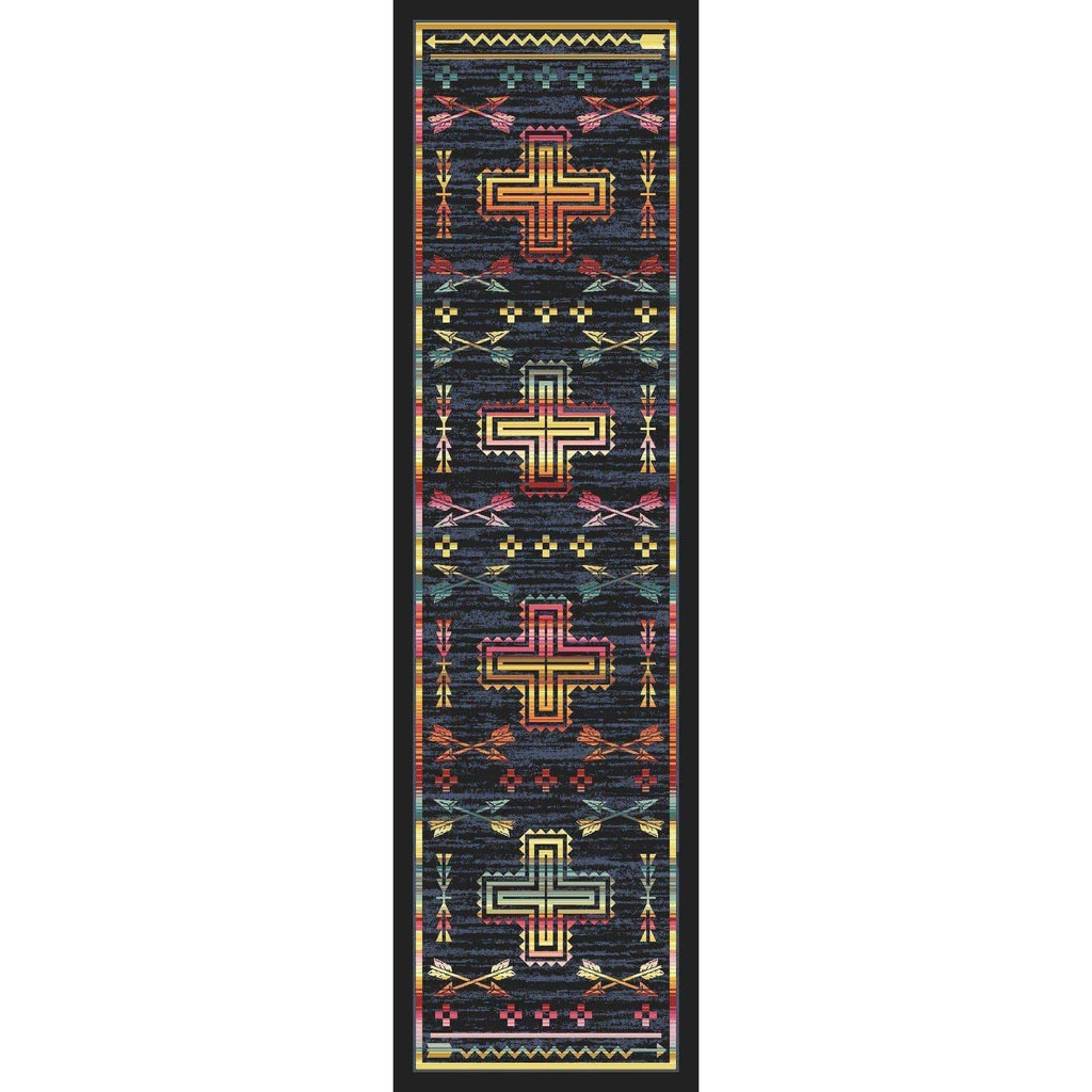 Legends Of The Desert - Grey-CabinRugs Southwestern Rugs Wildlife Rugs Lodge Rugs Aztec RugsSouthwest Rugs