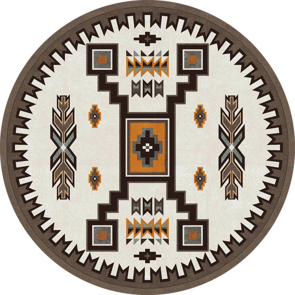 Old Timer - Worn Saddle-CabinRugs Southwestern Rugs Wildlife Rugs Lodge Rugs Aztec RugsSouthwest Rugs