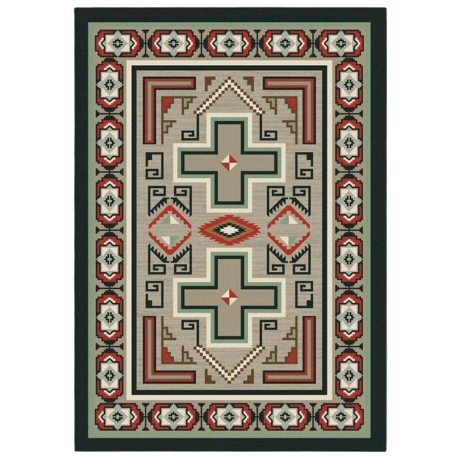 Rain Dance-CabinRugs Southwestern Rugs Wildlife Rugs Lodge Rugs Aztec RugsSouthwest Rugs