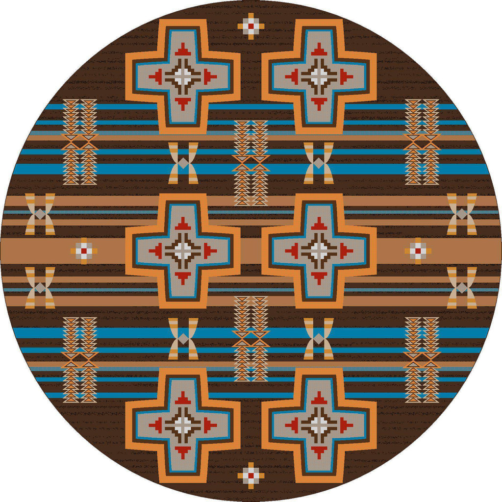 Rio Grande - Desert Rust-CabinRugs Southwestern Rugs Wildlife Rugs Lodge Rugs Aztec RugsSouthwest Rugs