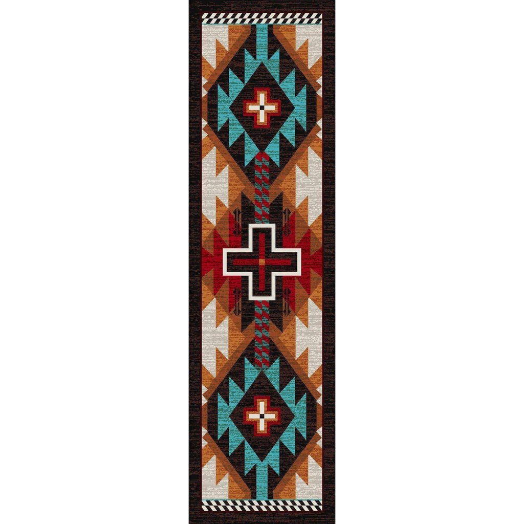 Rustic Crucifix - Electric-CabinRugs Southwestern Rugs Wildlife Rugs Lodge Rugs Aztec RugsSouthwest Rugs