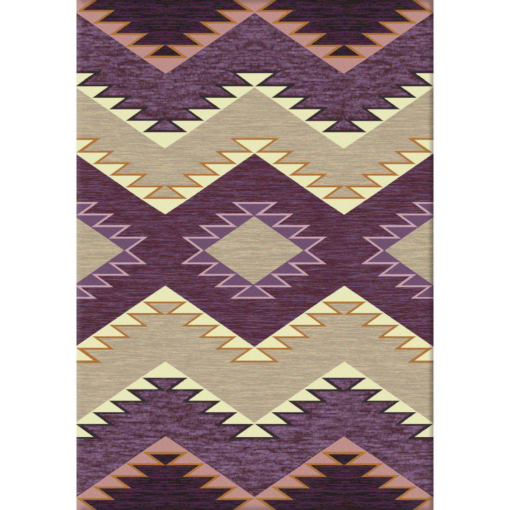 Southwest Heritage - Raspberry-CabinRugs Southwestern Rugs Wildlife Rugs Lodge Rugs Aztec RugsSouthwest Rugs