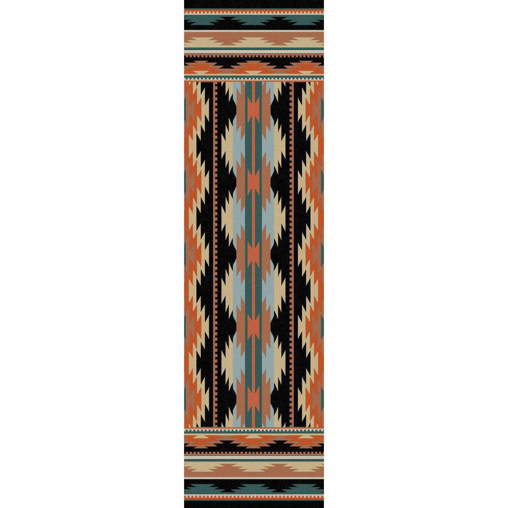Southwest Medicine - Dark-CabinRugs Southwestern Rugs Wildlife Rugs Lodge Rugs Aztec RugsSouthwest Rugs