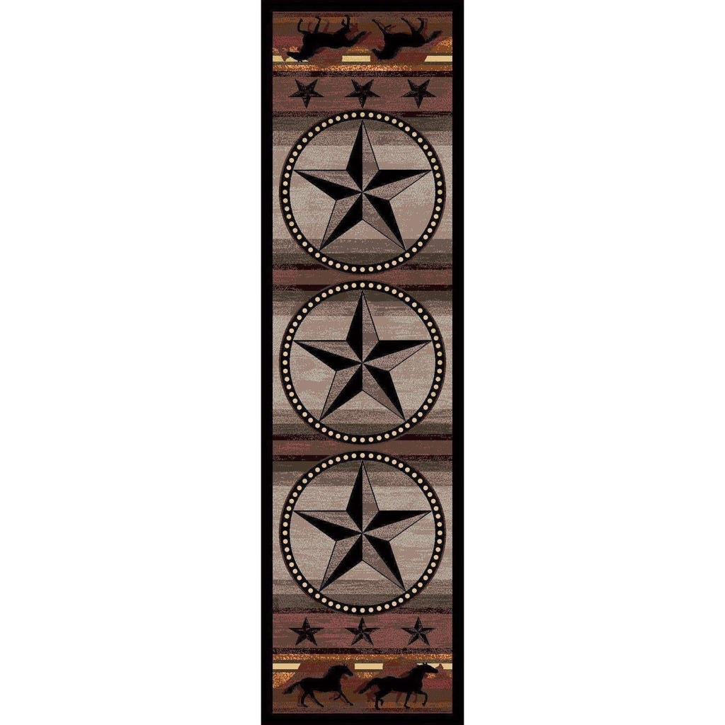 Southwest Stampede - Desert-CabinRugs Southwestern Rugs Wildlife Rugs Lodge Rugs Aztec RugsSouthwest Rugs