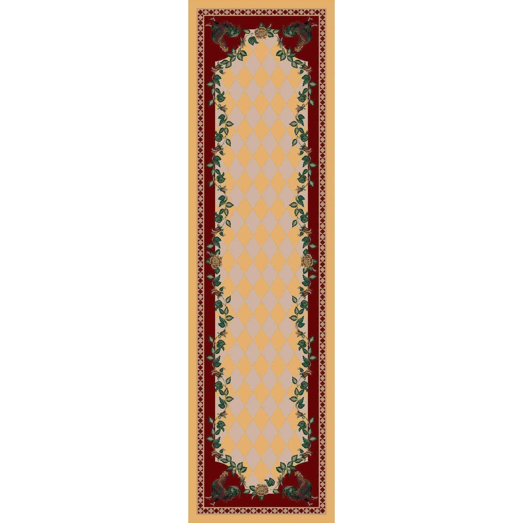 SouthWestern Farm - Yellow-CabinRugs Southwestern Rugs Wildlife Rugs Lodge Rugs Aztec RugsSouthwest Rugs