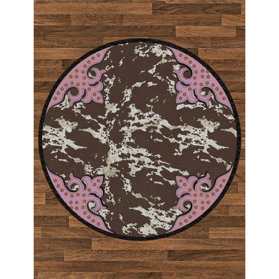 Southwestern Ranch - Brown Pink-CabinRugs Southwestern Rugs Wildlife Rugs Lodge Rugs Aztec RugsSouthwest Rugs