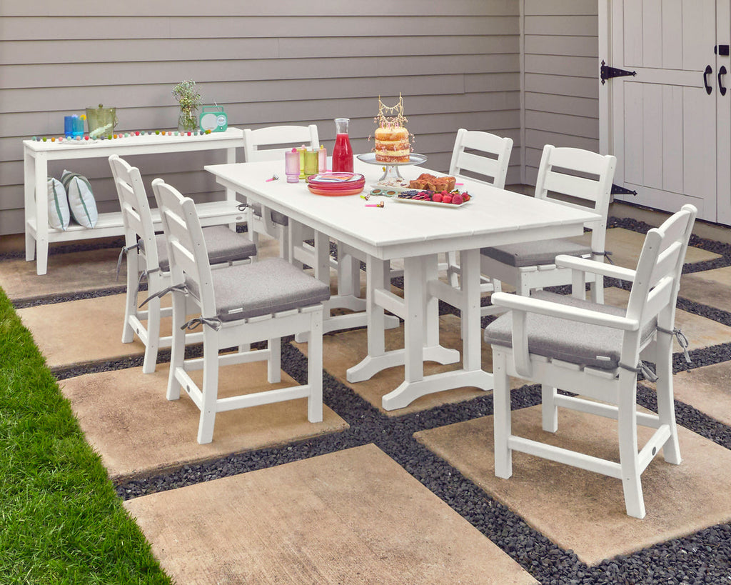 Lakeside 7-Piece Farmhouse Dining Set Retreat Home Furniture