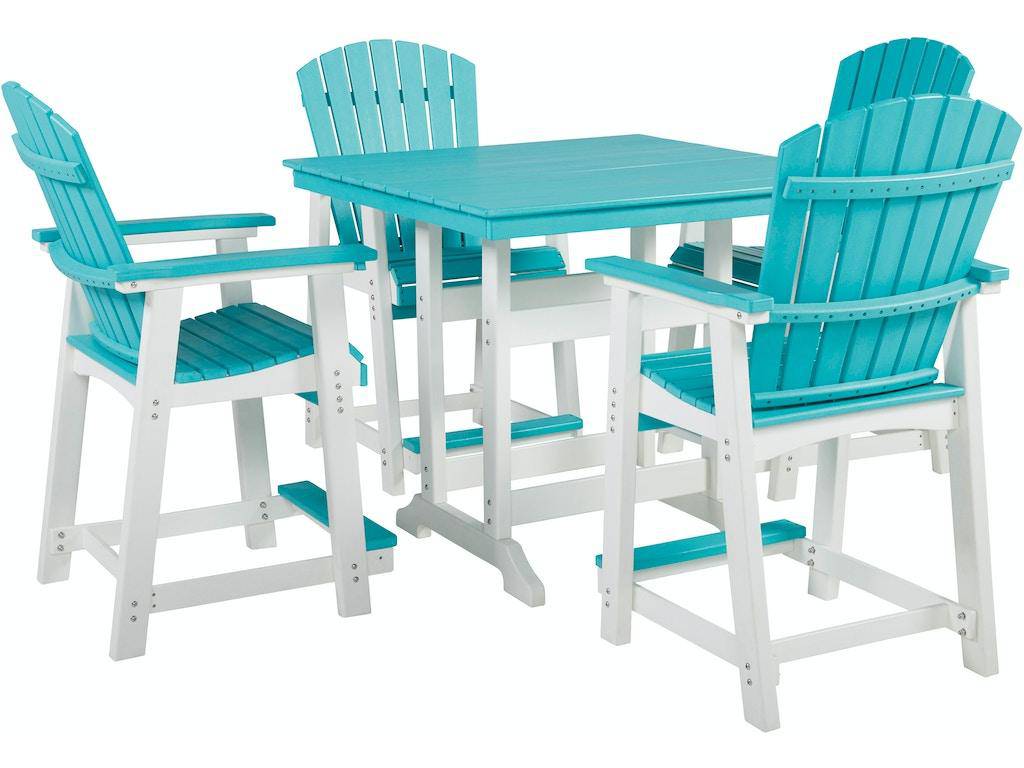 5 PC Square Counter Height Dining Set
