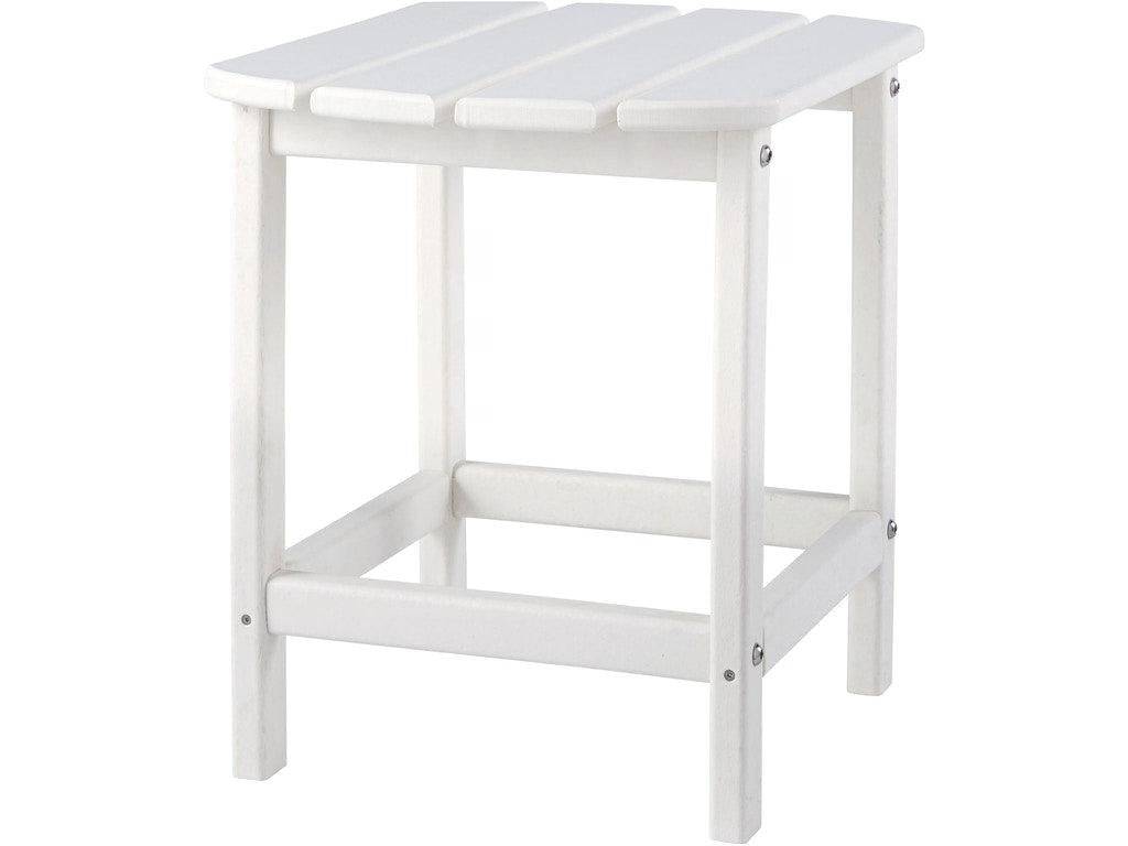 Standard End Table - White