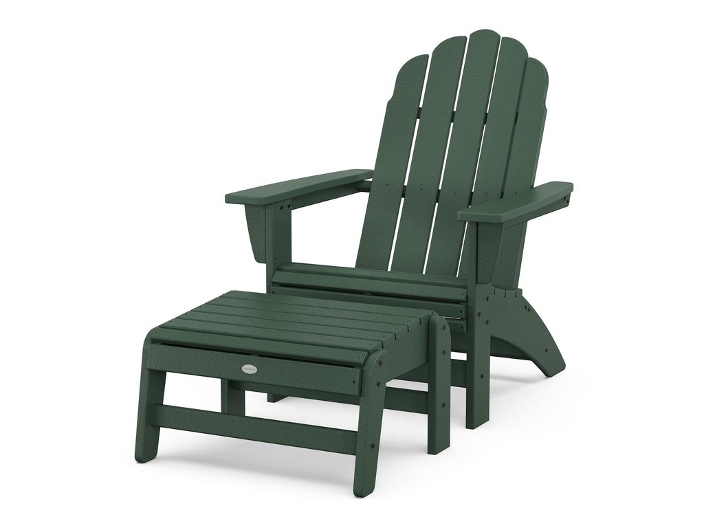 Vineyard Grand Adirondack Chair with Ottoman Photo