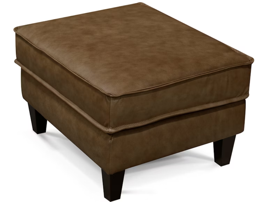Bailey Leather Ottoman - Retreat Home Furniture