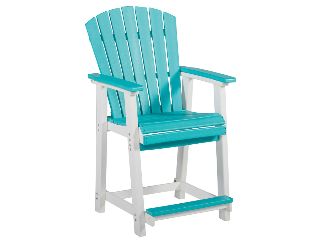Eisley Turquoise & White Counter Stool 2 Pack