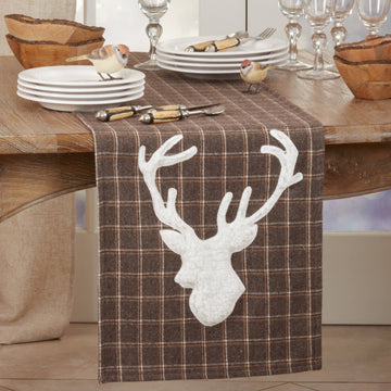 Plaid Reindeer Runner - Retreat Home Furniture