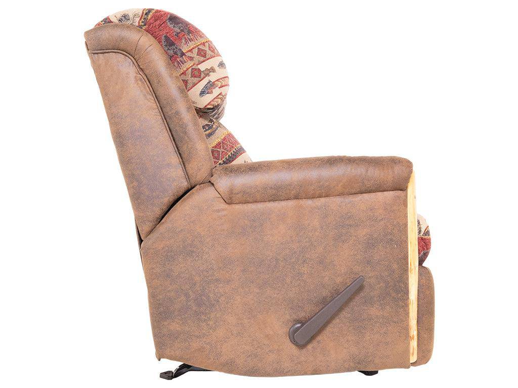 Bench Craft Rocker Recliner Best Craft Furniture Recliners – 100R Rocker Recliner with Wood Trim ...