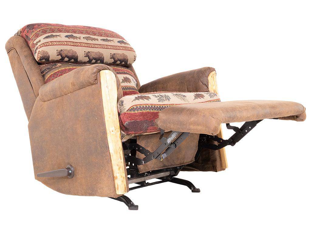 Bench Craft Rocker Recliner Best Craft Furniture Recliners – 100R Rocker Recliner with Wood Trim ...