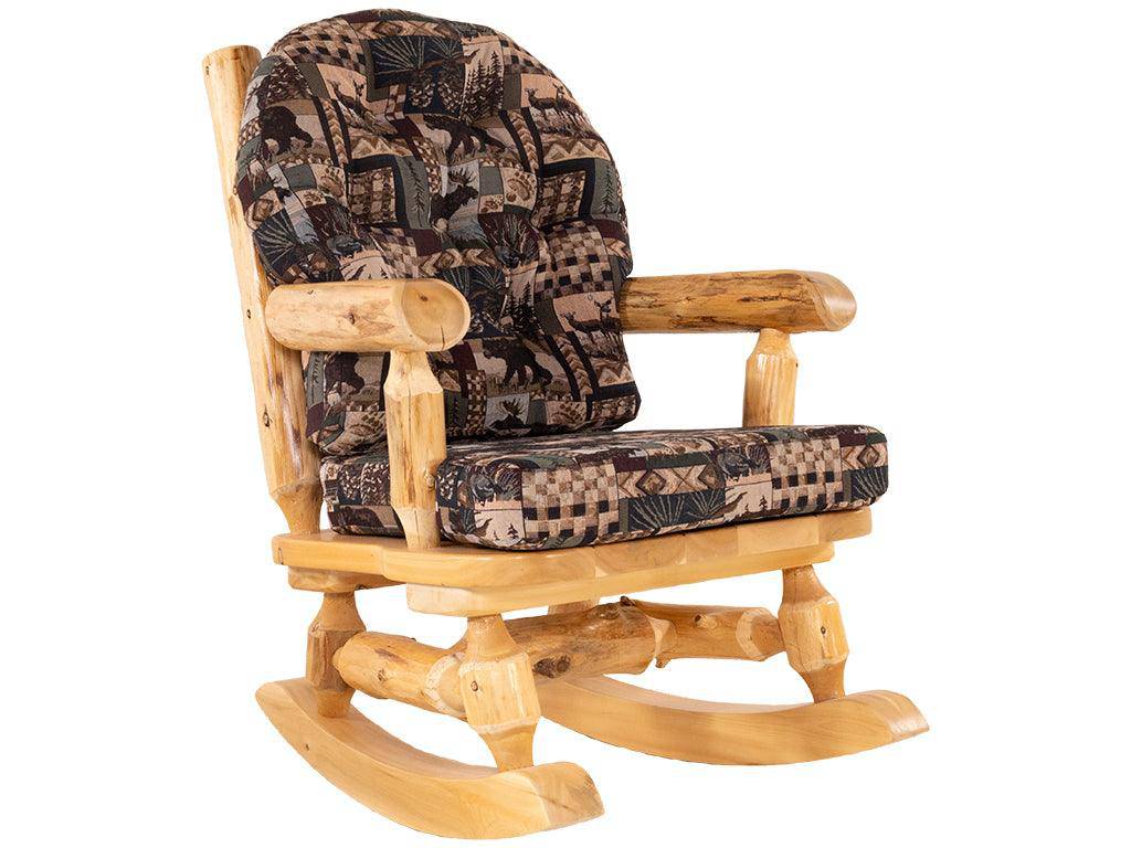 Cabin Rocker Best Craft Furniture Rocking Chairs – Upholstered Cedar Rocker - Peter ...