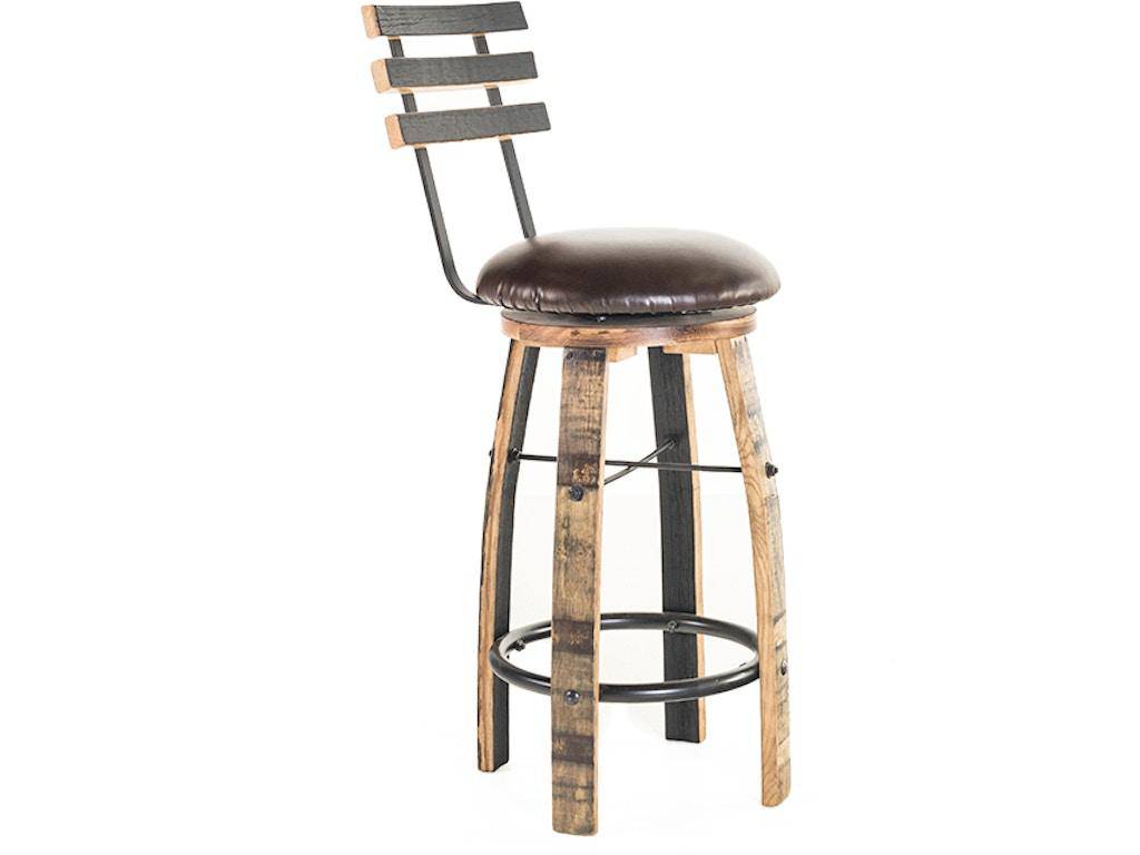 Whiskey Barrel Counter 24 Inch