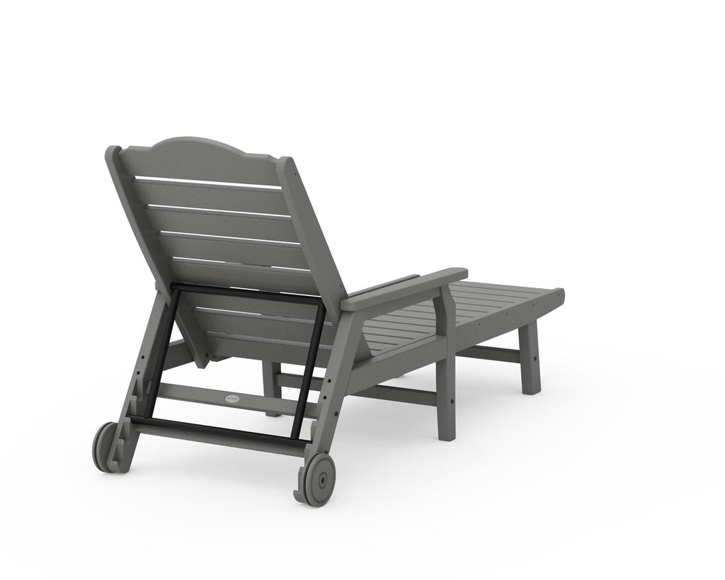 Savannah Chaise with Arms and Wheels Retreat Home Furniture