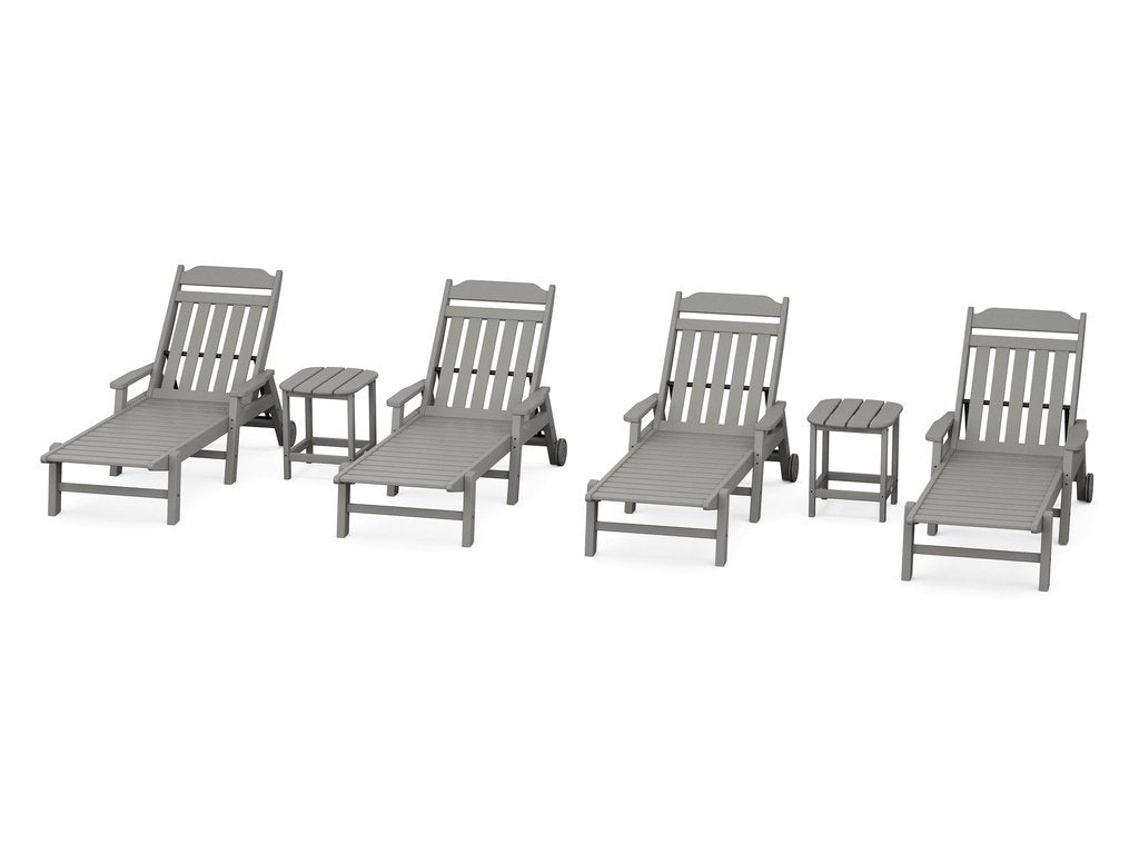 Country Living 6-Piece Chaise Set with Arms and Wheels Photo
