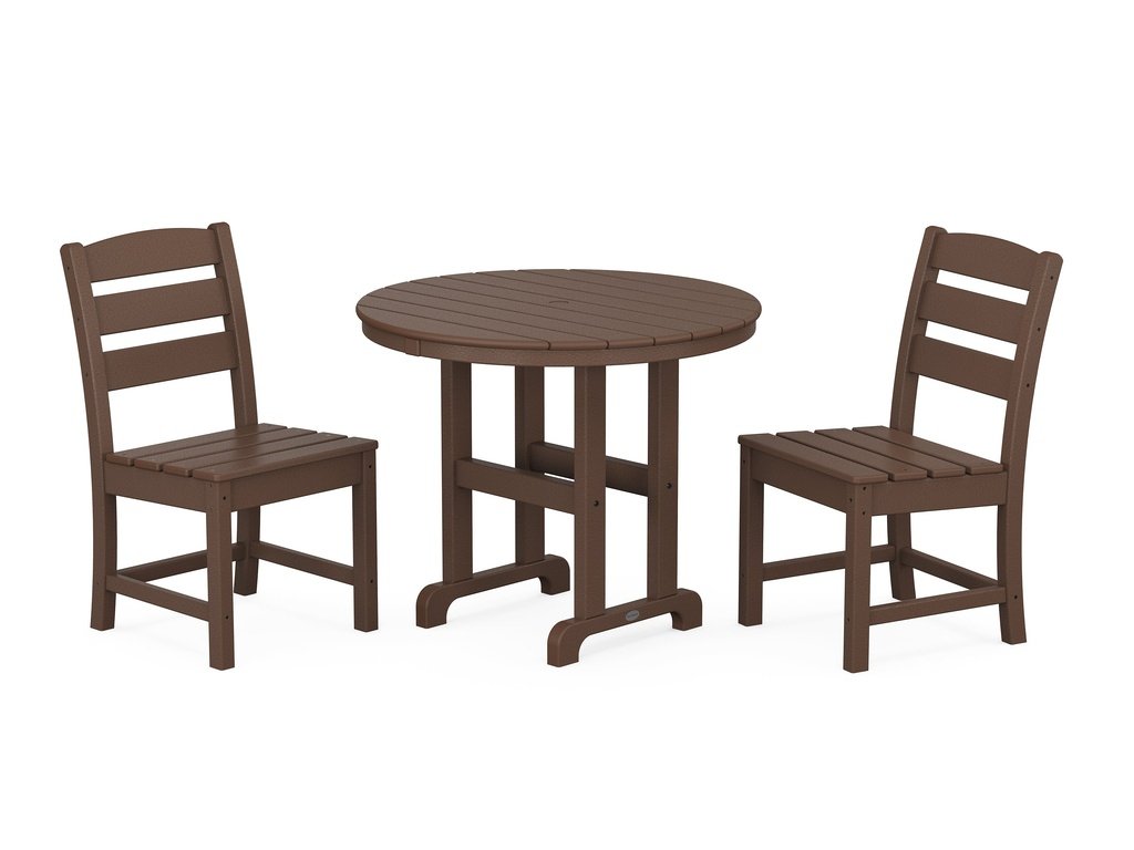 Lakeside Side Chair 3-Piece Round Dining Set Photo