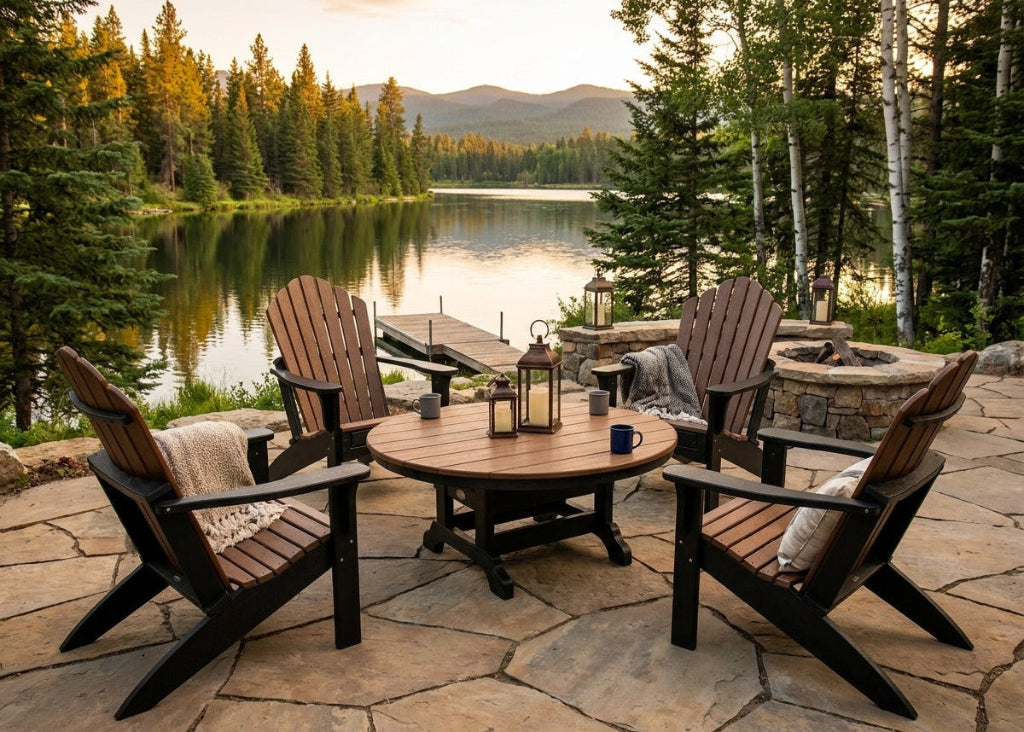 Tru 180 Premium Adirondack w/Slideout Ottoman - Adirondack Chairs