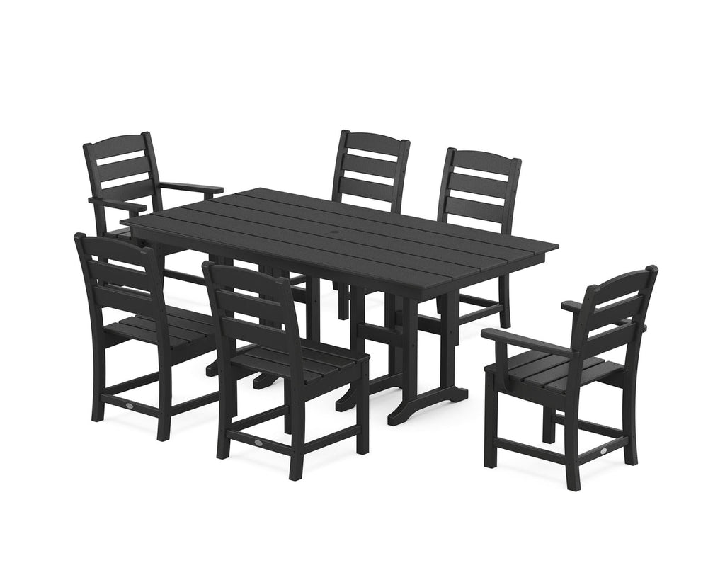 Lakeside 7-Piece Farmhouse Dining Set Retreat Home Furniture
