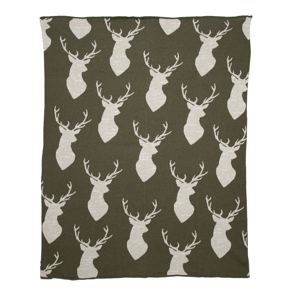 Mountain Oh Deer Throw Blanket - Retreat Home Furniture